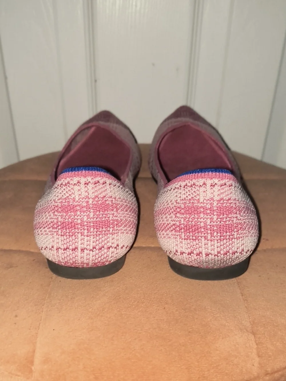 Rothy's The Point Rare Limited Edition Pink Plaid Breast Cancer Awareness Size 8
